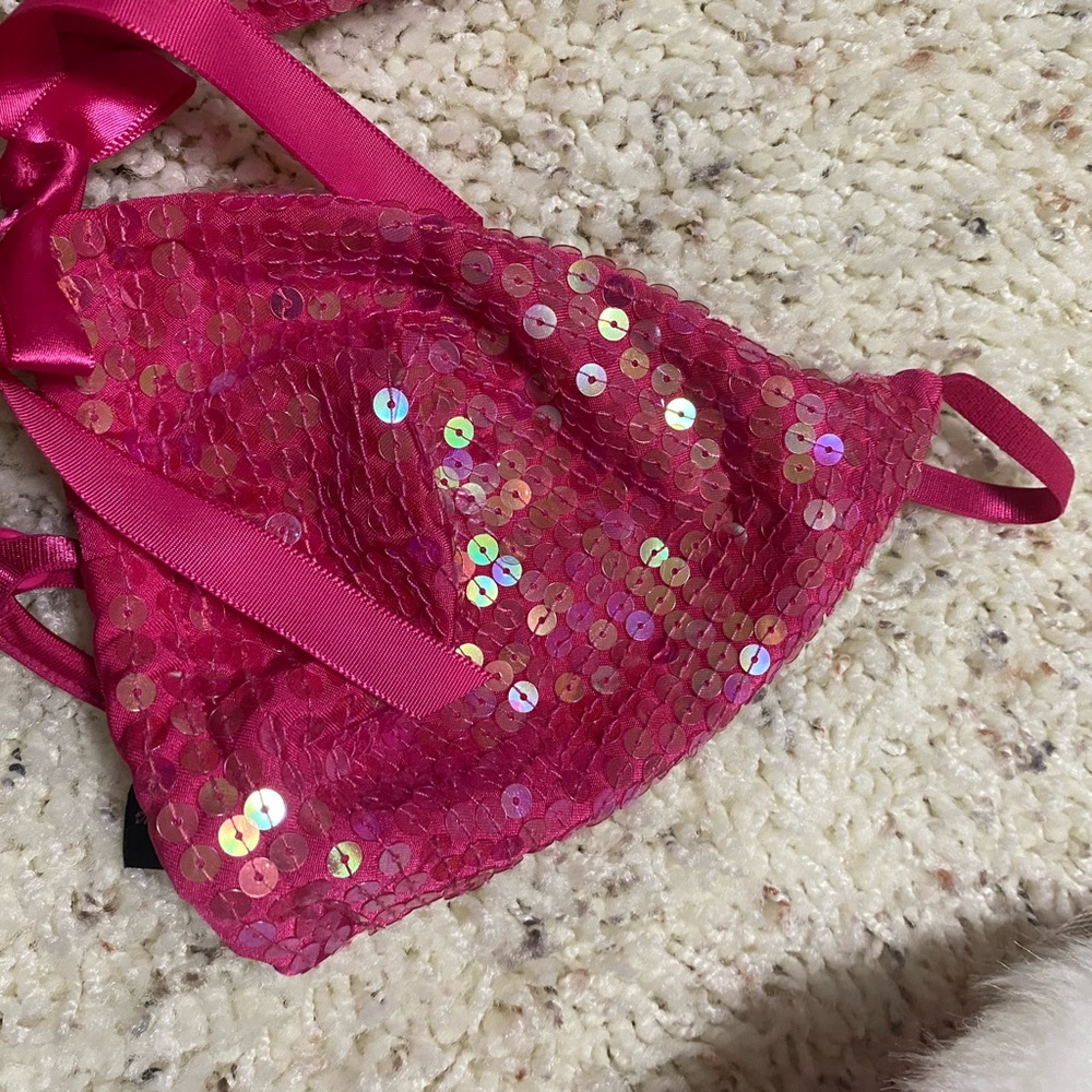 NWT Victoria secret sexy little thing sequined bra… size medium